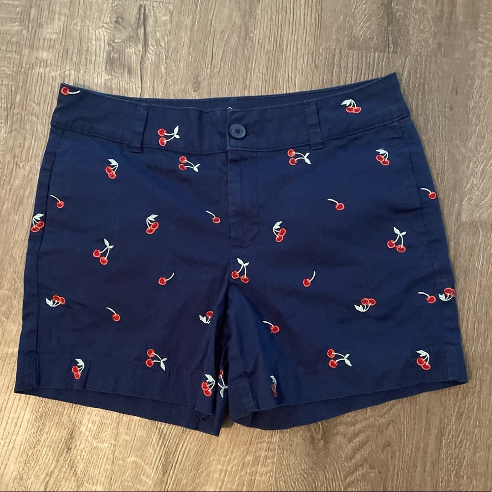 St Johns Bay Navy and Cherry Shorts